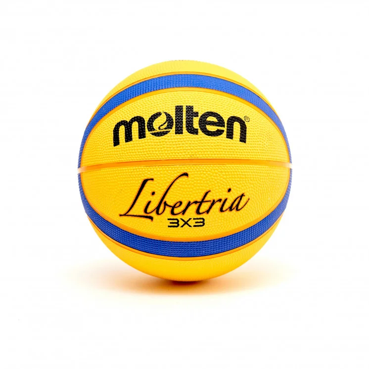 PELOTA DE BÁSQUET MOLTEN CAUCHO 3 x 3 AMARILLA N°6