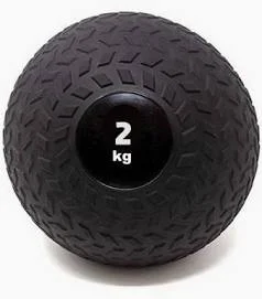 PELOTA MEDICINE BALL C/PIQUE x 2 KG. CAUCHO NEGRO (PT)