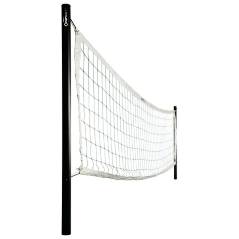 RED DE VOLEY 10 X 10 DE 4mm B. DOBLE C/ PORTA VARILLA C/CABLE.OF.POLIET. NEGRO