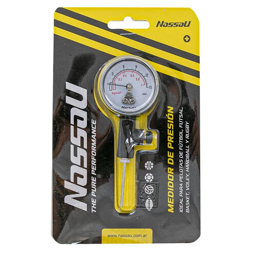 MEDIDOR DE PRESIÓN NASSAU CON RELOJ P/ PELOTAS