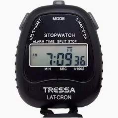CRONÓMETRO DIGITAL TRESSA CON HORA, ALARMA  LAT-CRON