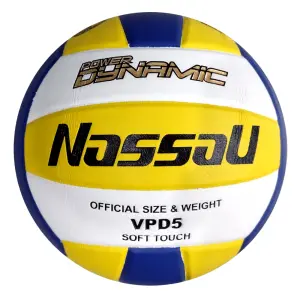 PELOTA DE VÓLEY NASSAU POWER DYNAMIC PU CHINO IMPORTADA VULCANIZADA