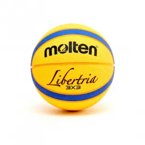 PELOTA DE BÁSQUET MOLTEN CAUCHO 3 x 3 AMARILLA N°6