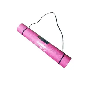 COLCHONETA DE YOGA 4mm. ROSA CON CORREA (PT)