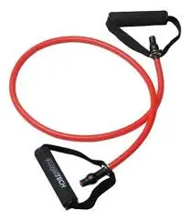 BANDA LARGA ROJA (tensión alta) MANIJAS NEOPRENE EN LOS EXTREMOS x 1 mt. (PT)