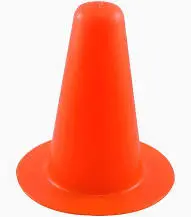 CONO PVC 16 cm SEMI FLEX NARANJA