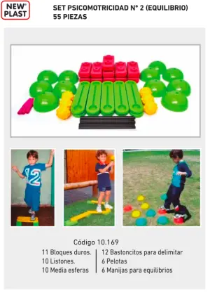 SET DE PSICOMOTRICIDAD 2 (55 PIEZAS) NEW PLAST