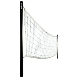 RED DE VOLEY 9,40 X 10 DE 2,5mm BANDA SUPERIOR DOBLE C/ PORTA VARILLA C/CABLE.OF.POLIET. NEGRO