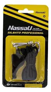 SILBATO NASSAU PROFESIONAL NEGRO CON CORREA (SIN BOLILLA)