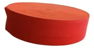 ROLLO DE CINTA ELÁSTICA AMARILLO - NARANJA  x 6 cm.x 30 mts. P/ DELIMITAR ZONAS
