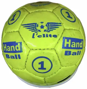 PELOTA DE HANDBALL L ELITE CUERO REFORZADO PU COSIDO N° 1