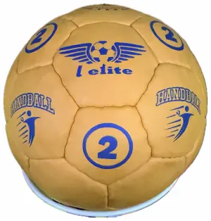 PELOTA DE HANDBALL L ELITE CUERO REFORZADO PU COSIDO N° 2